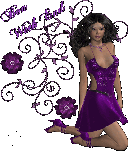 Gif animé bon week-end femme